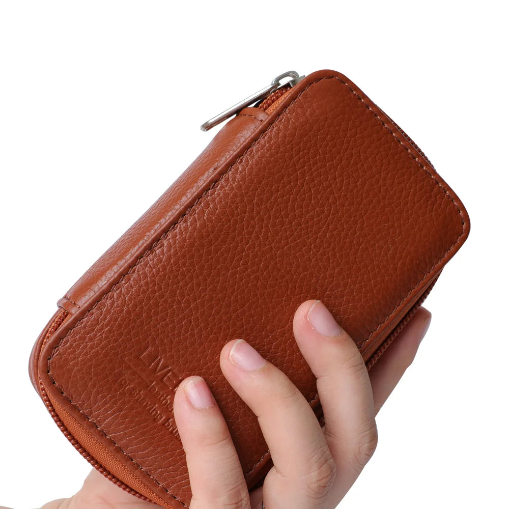 Luxurious Leather Travel Case for Double Edge Safety Razor and Wet Shaving Essentials