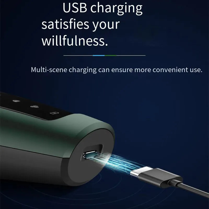 Rechargeable Intelligent Electric Wet Dry Beard Shaving Trimmer