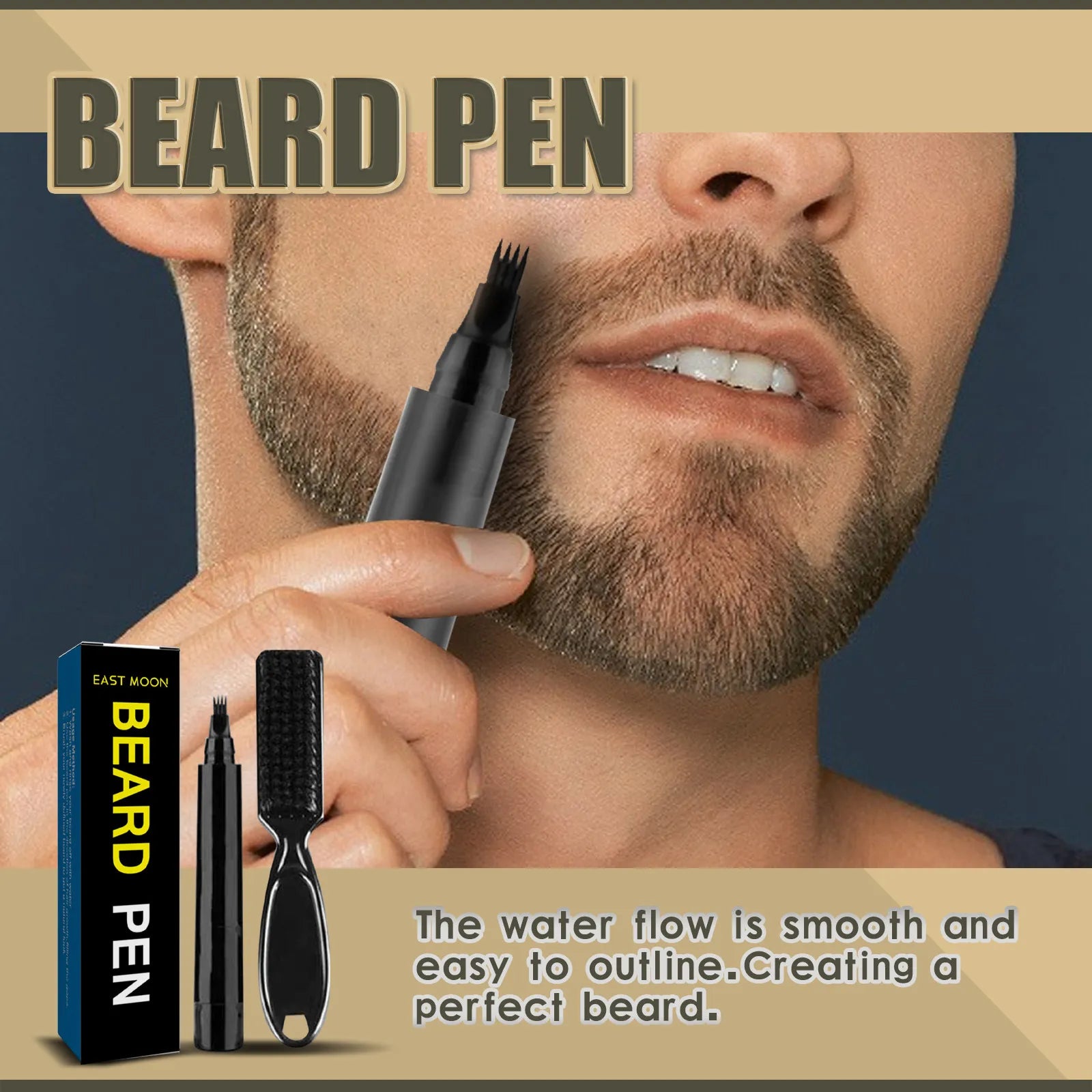 Waterproof Beard Enhancer Filler Pen