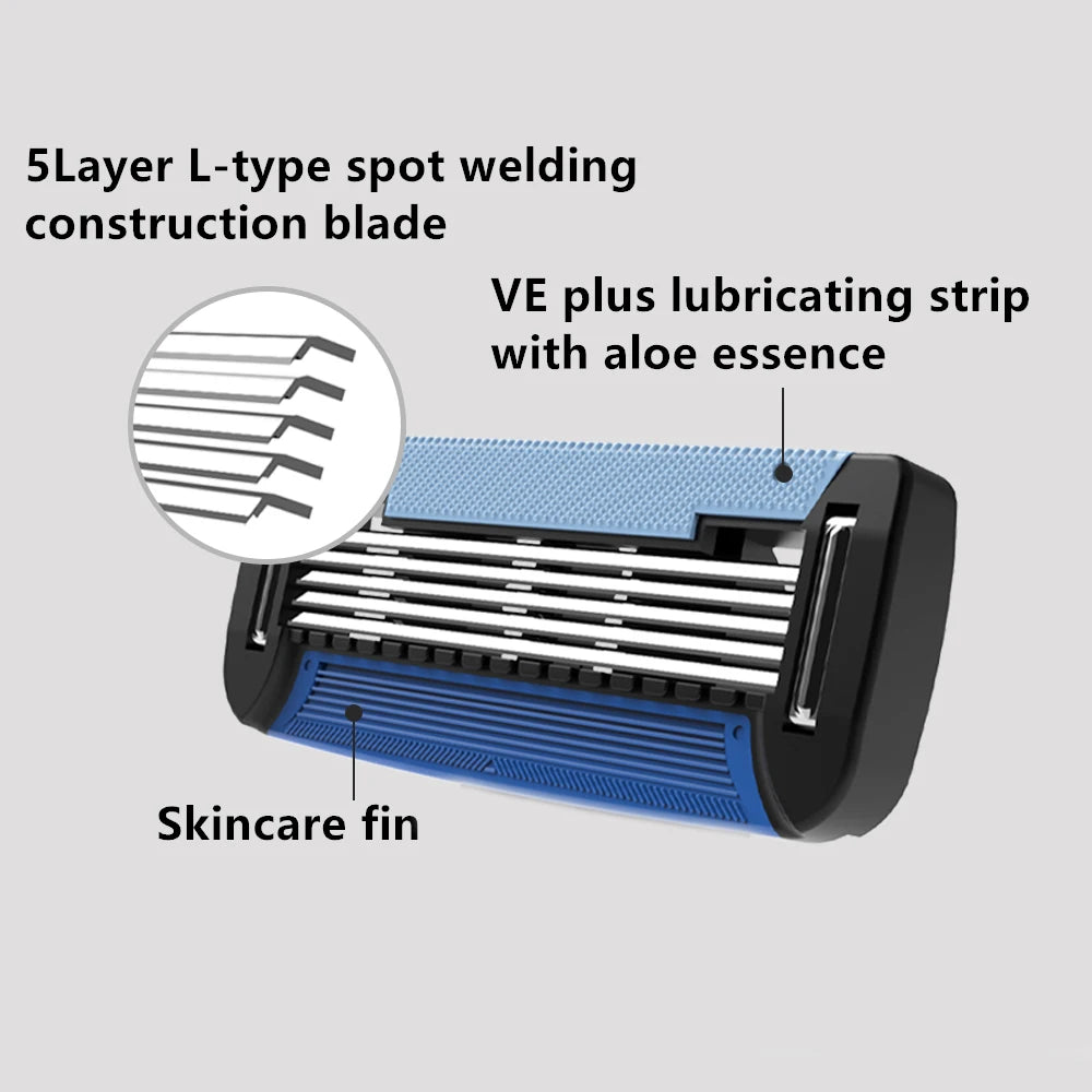 Metal Manual Razor with Hollowed Out Handle