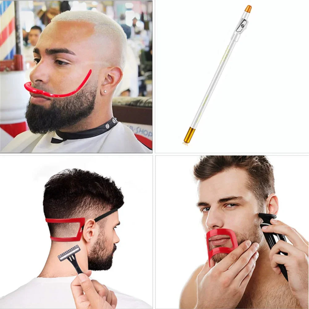 3pc Set New Beard Styling and Shaping Stencil Tool