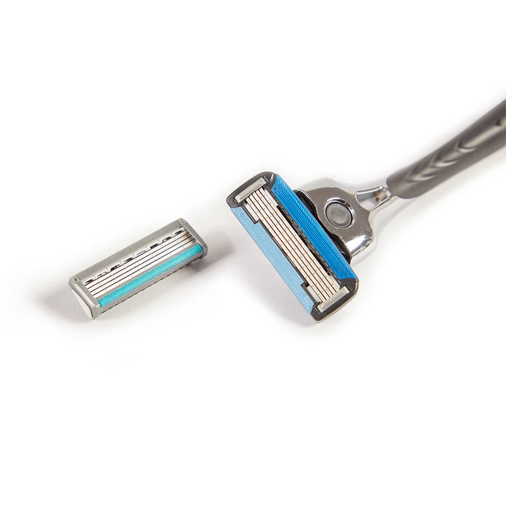 Metal Manual Razor with Hollowed Out Handle