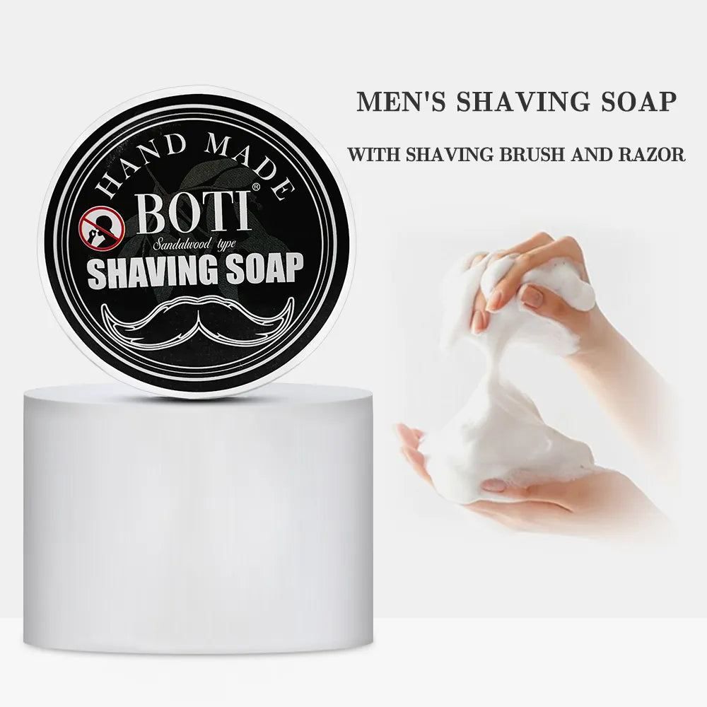 Boti Sandalwood Shaving Lathering Cream - 2 pieces