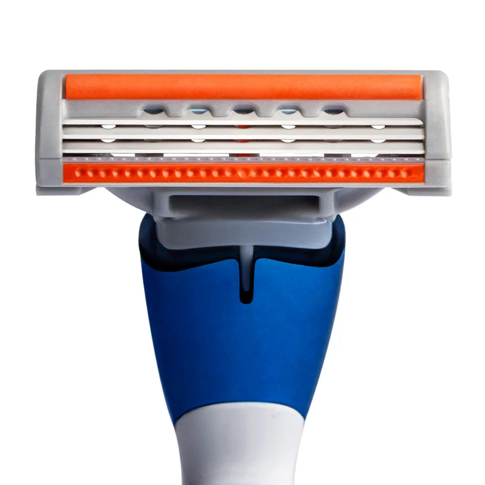Blue Men Shave Razor Series + 10 Patronen