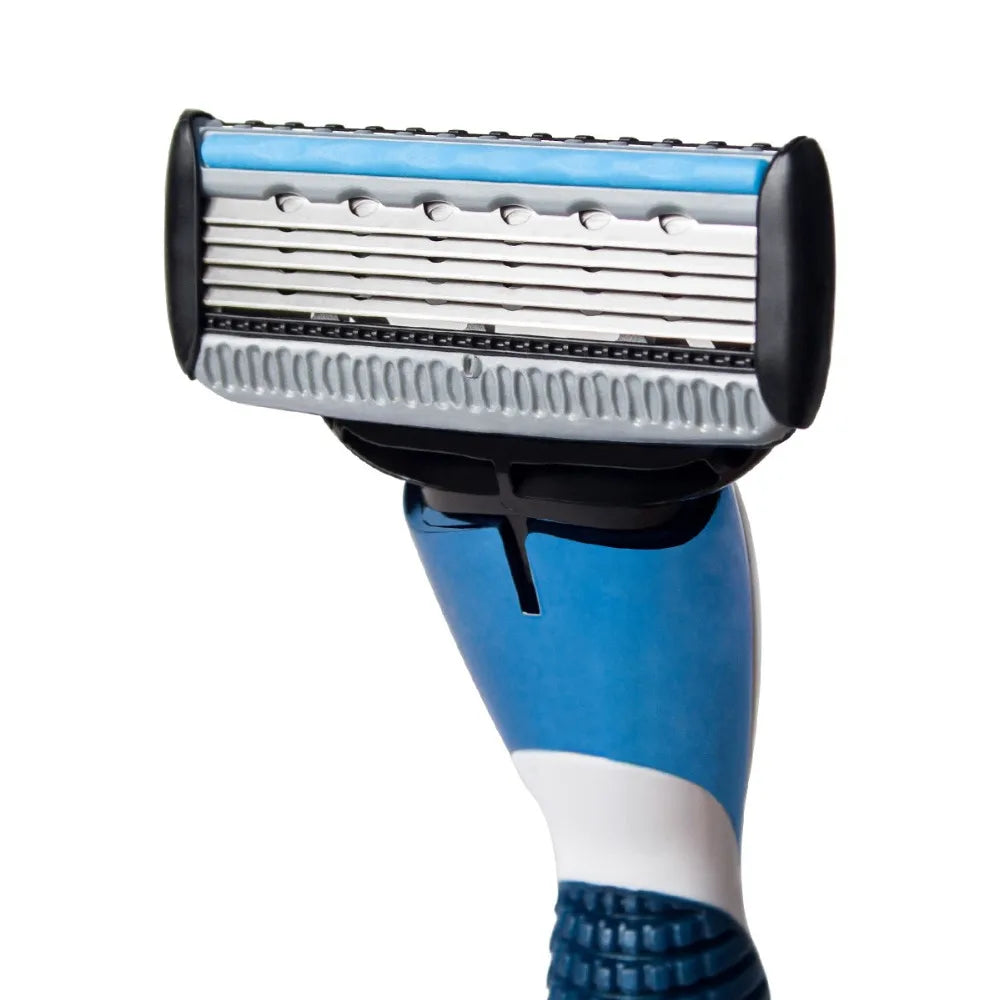 Blue Men Shave Razor Series + 10 Patronen