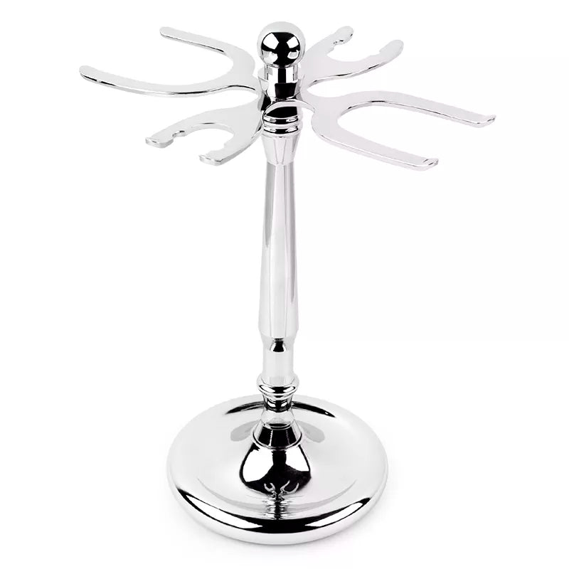 Stainless Steel Shaving Brush and Classic Safety Razor Stand Holder