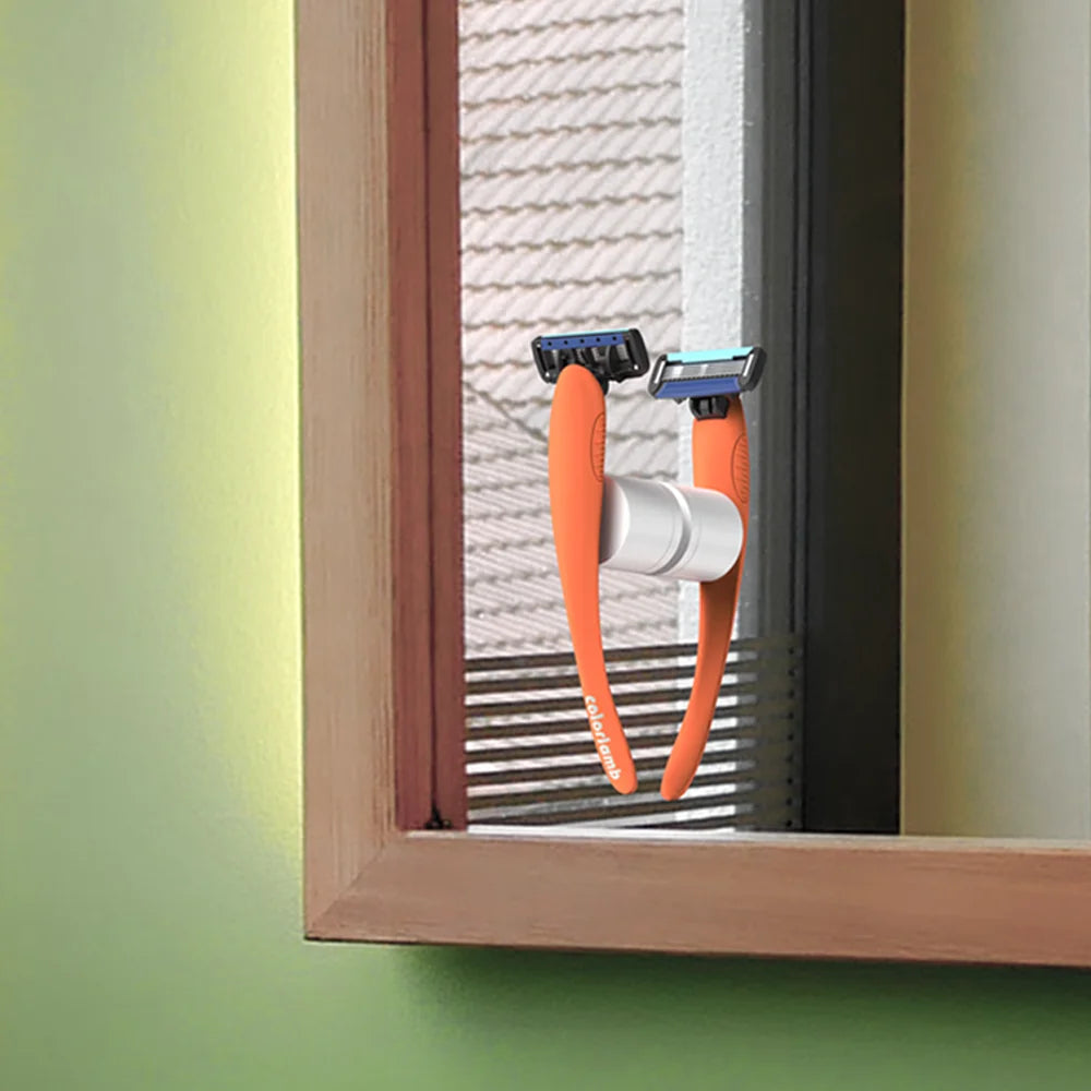Walförmiger Patronenrasierer mit Magnethalterung