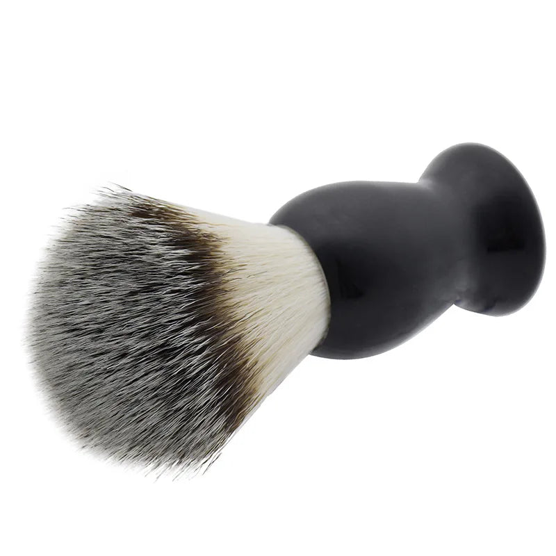 Stainless Steel Men's Beard Shaving Brush Set with Bowl and Stand