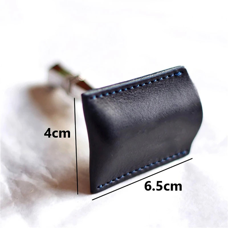 Leather Protective Sleeve for Double Edge Safety Razor Head