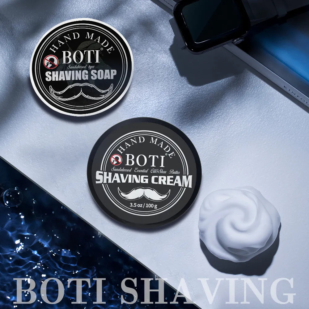 Boti Sandelholz Rasierschaumcreme – 2 Stück