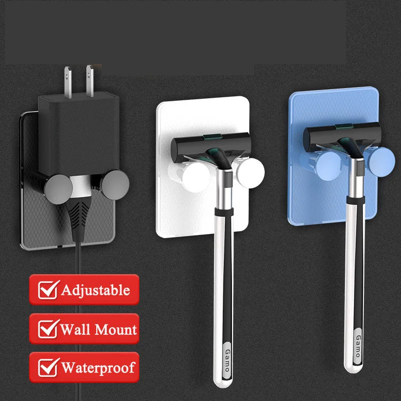 Sleek Adhesive Shower Razor Holder
