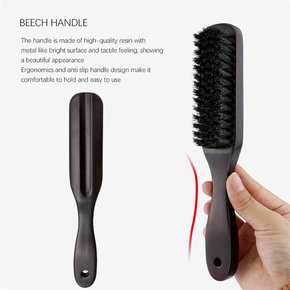 Wood Handle Boar Bristle Cleaning & Styling Brush