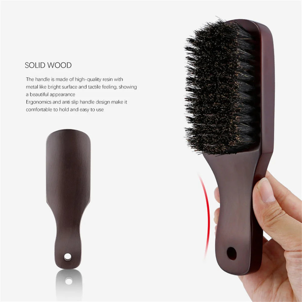 Wood Handle Boar Bristle Cleaning & Styling Brush