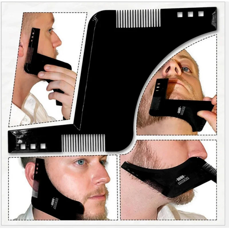 Men's Beard Shaping Styling Template Comb