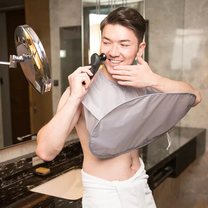 Enhanced Foldable and Portable Shaving Apron
